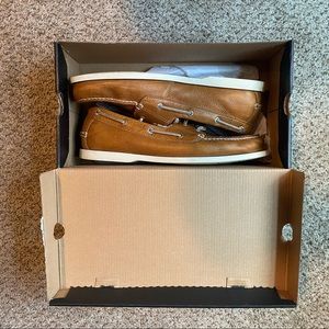 Dockers Mens Shoes 11.5M Brown Boat Vargas Leather